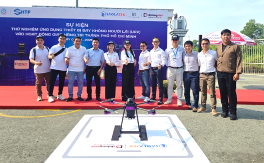 Thử nghiệm UAV giao hàng tại Khu Công nghệ cao Tp.HCM – Bước tiến quan trọng trong ứng dụng công nghệ bay không người lái